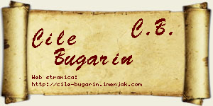 Ćile Bugarin vizit kartica